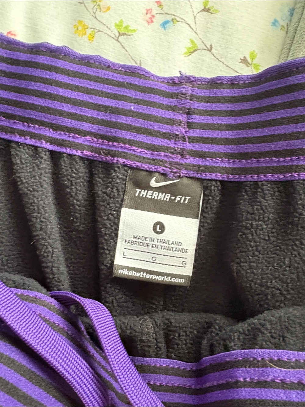 Nike Sweatpants with Swoosh Black and Purple, Grey and Black Color (price for 1) - Picture 6 of 14